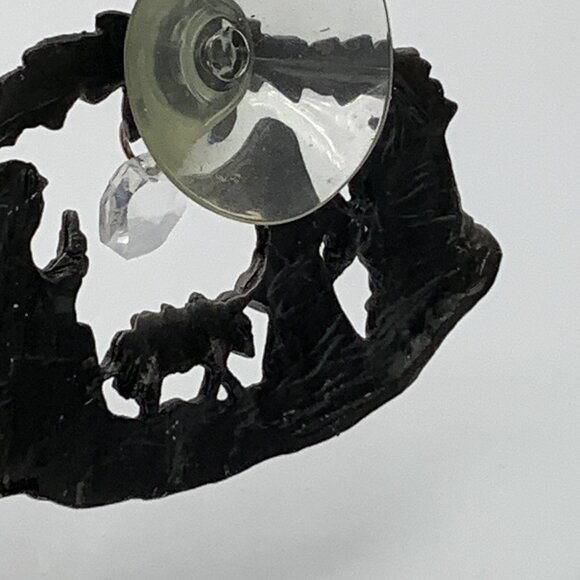 Nativity Scene Window Suction Cup Ornament - Pewter Style - Christmas Decoration - Picture 8 of 8